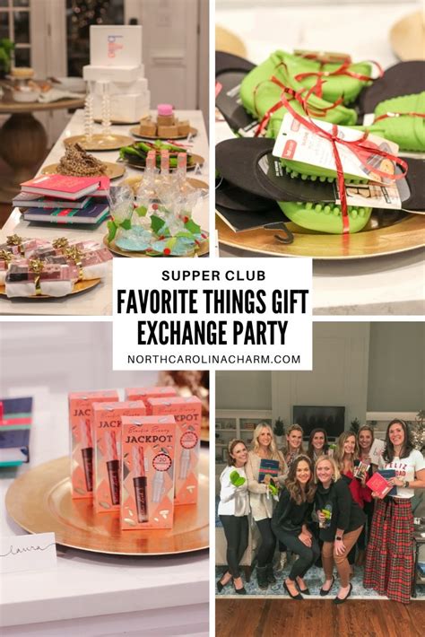 Supper Club Favorite Things T Exchange Party Carolina Charm