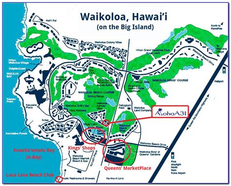 Waikoloa Hotels Map Maps Resume Examples Geog1yxdvr