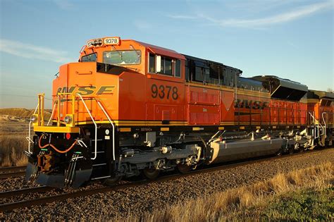 Bnsf 9378 New Sd70ace Makes Its First Trip Westbound