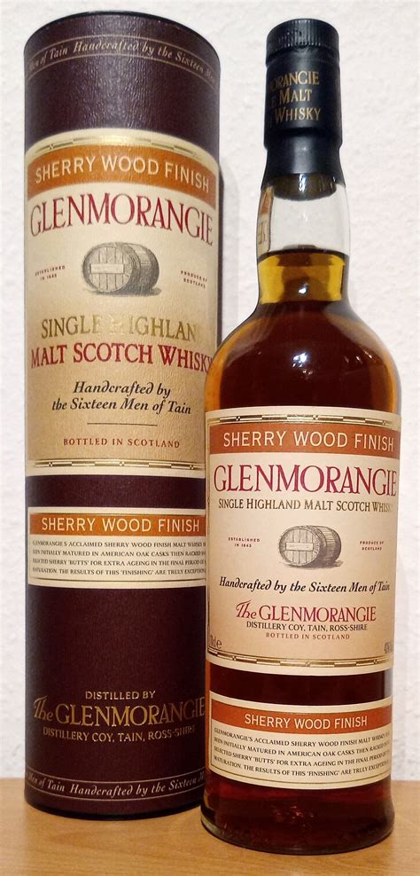 Glenmorangie Sherry Wood Finish Bottled 2004 New Striped Label Whisky