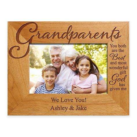 These quality personalized grandparent gifts are made to last, and they're ideal for any and all occasions, including birthdays, anniversaries, christmas and other special holidays. Grandparents "The Best Gift" 4-Inch x 6-Inch Picture Frame ...