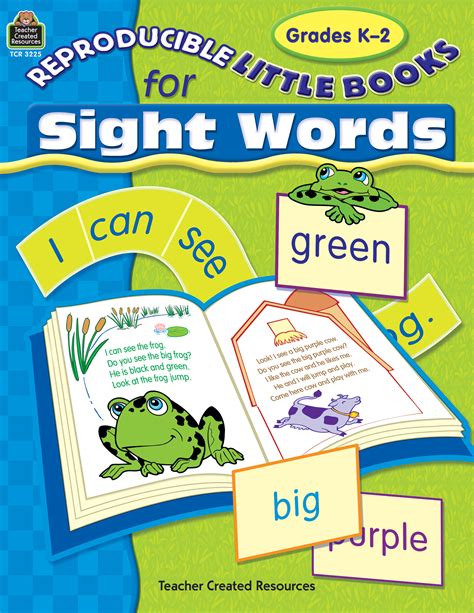 Reproducible Little Books For Sight Words Tcr3225 Teacher Created