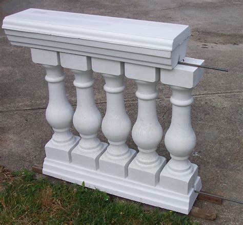 6 Piece Classic Style Baluster And Railing Concrete Mold Set History Stones