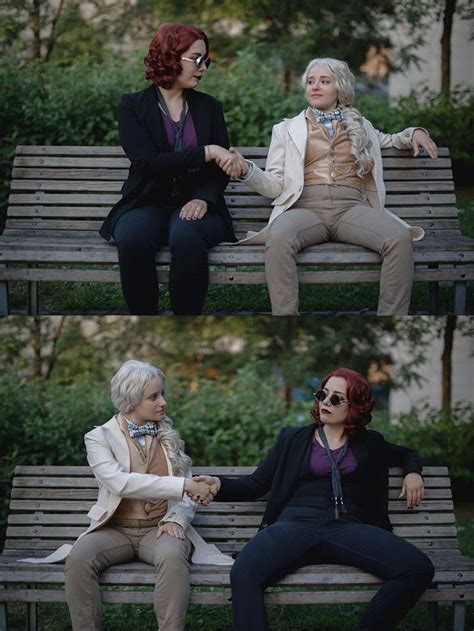 Crowley And Aziraphale From Good Omens Cosplay Couples Halloween