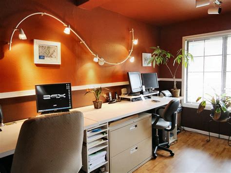 Wider basement office with track lighting 28. Lighting Ideas For Your Home Office | Modernize Your Space