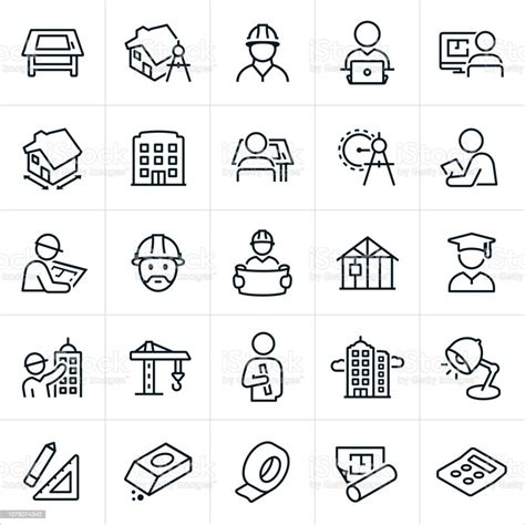 Architecture Icons Stock Illustration Download Image Now Icon