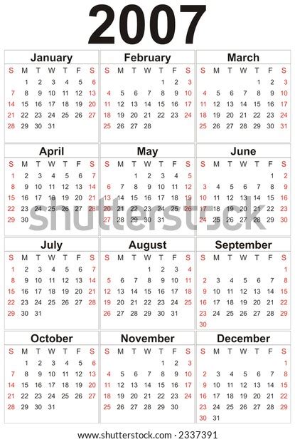637 2007 Calendar Images Stock Photos And Vectors Shutterstock