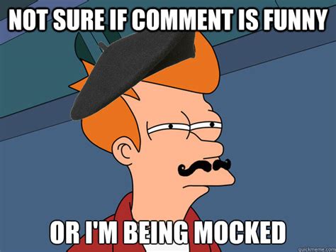 not sure if comment is funny or i m being mocked french fry quickmeme