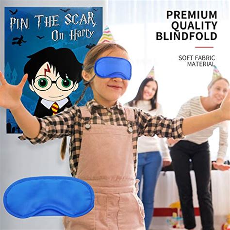 Pin The Scar On Harry Game For Wizard Potter Birthday Party Supplies