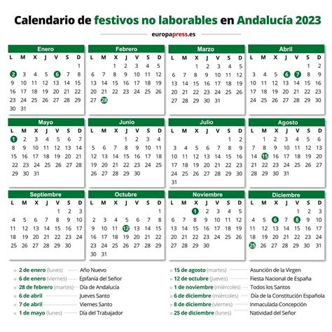 Calendario 2023 Dias Festivos Andalucia Imagesee