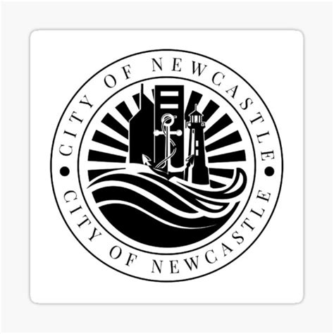 Official Logo Of The Fictional City Of Newcastle Sticker For Sale By
