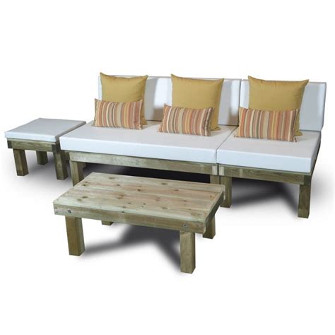 Footrest Table With Cushion Chillout Contract And Garden Furniture