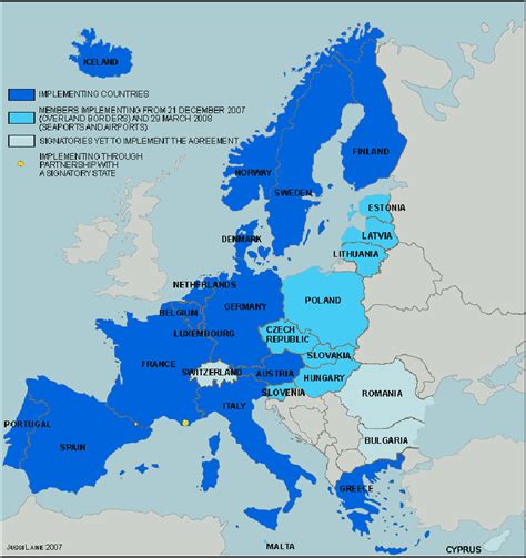 Current Schengen Member States And Signatories Download Scientific