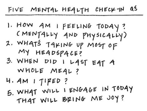 Mental Health Check In