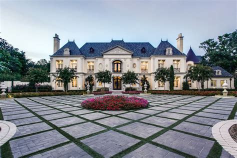 French Renaissance Chateau Style Mansion With Elegant Curb Appeal