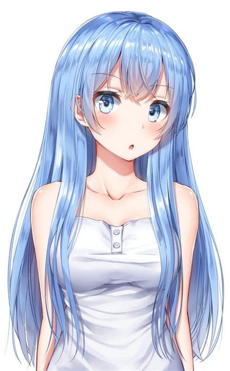 Cool Blue Haired Anime Girls Harunmudak