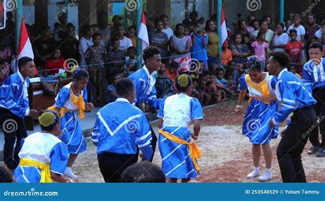 Manokwari August 12 2022 Yospan Dance Performed By Papuan Youths In