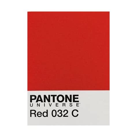 Pantone Universe Red 032c Card