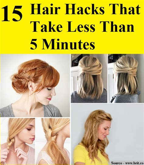 15 hair hacks that take less than 5 minutes home and life tips