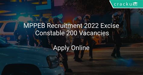 Mppeb Recruitment Excise Constable Vacancies Latest Govt