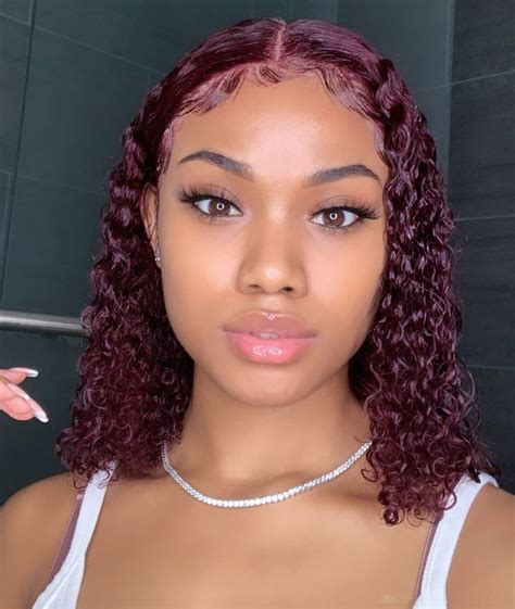 𝕷𝖎𝖒𝖊𝖗𝖊𝖓𝖈𝖊 Dyed Curly Hair Curly Girl Hairstyles Red Curly Hair
