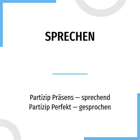 Conjugation Sprechen 🔸 German Verb In All Tenses And Forms Conjugate