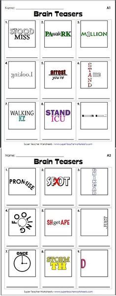 37 Awesome Brain Teasers With Answers Images Word Puzzles Brain