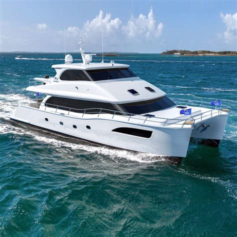 Power Catamaran Motor Yacht Pc65 Horizon Cruising With Enclosed