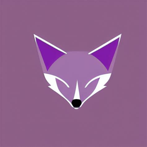 Purple Fox Minimalistic Logo · Creative Fabrica