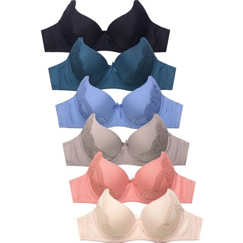 288 Wholesale Sofra Ladies Plain Lace Full Cup Bra B Cup At