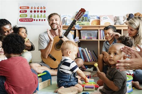 Premium Photo Nursery Children Playing With Musical