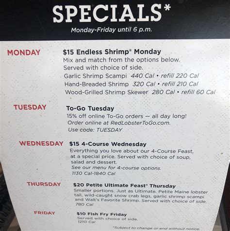 Red Lobster Daily Specials Outlet Cheap Save 46 Jlcatjgobmx