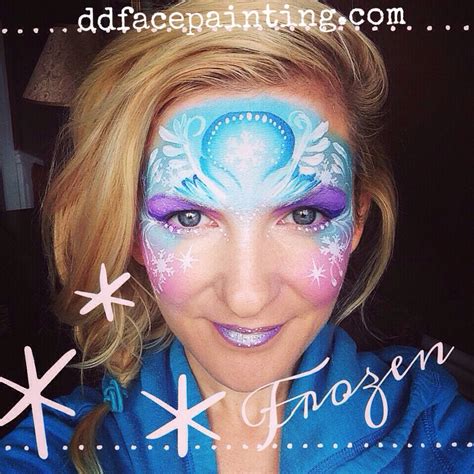 Frozen Inspired Face Paint Design Frozen Elsa Facepaint