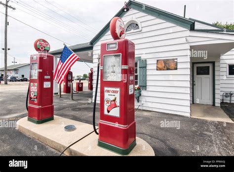 Historic Gas Station Ambler´s Texaco Gas Station On Route 66 Dwight