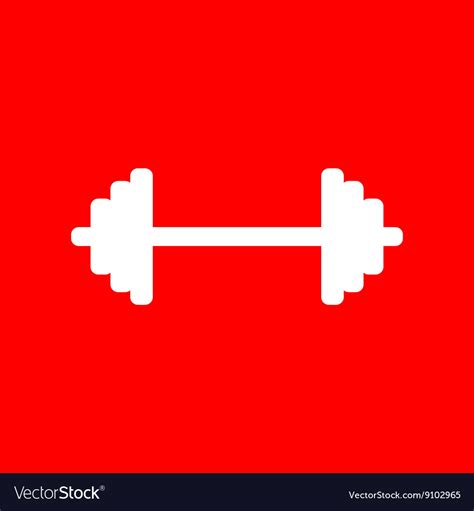 Dumbbell Weights Sign Royalty Free Vector Image