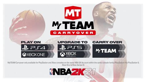 Nba 2k21 Myteam Progress Can Be Carried Over From Xbox One