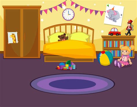 Kids Room Cartoon Background