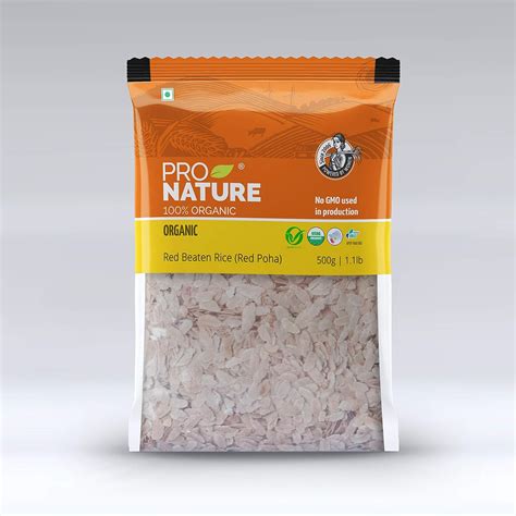 Pro Nature 100 Organic Red Beaten Rice Redpoha500g