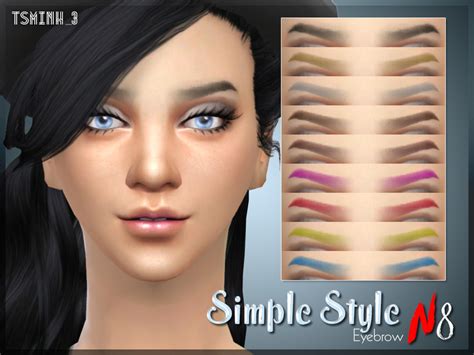 Female Eyebrows The Sims 4 P1 Sims4 Clove Share Asia Tổng Hợp