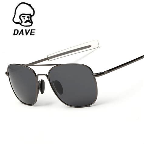 Dave Polarized Ao Sunglasses Men Military American Optical Lens Aviation Pilot Sun Glasses Hot