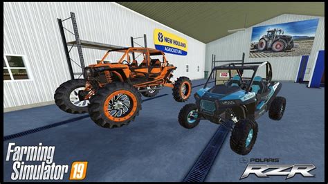 Farming Simulator 19 Lifting The Rzr On Tractor Tires Couple