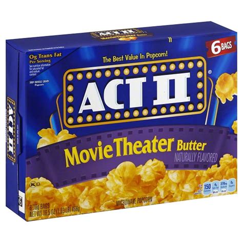Act Ii Movie Theater Butter Microwave Popcorn Shop Popcorn At H E B