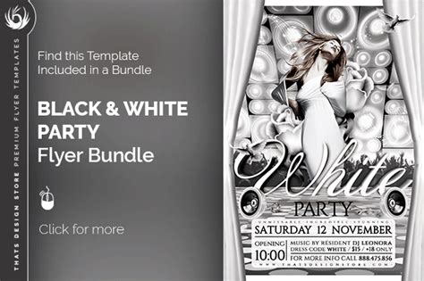 Black And White Party Flyer Template By Lou606 Graphicriver