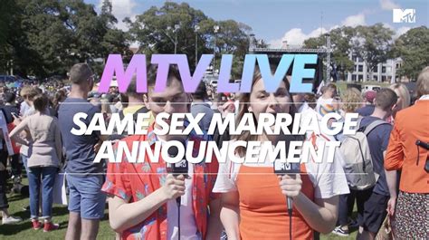 mtv australia mtv live same sex marriage announcement