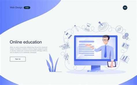 Premium Vector Concept Of Education For Online Learning Training And