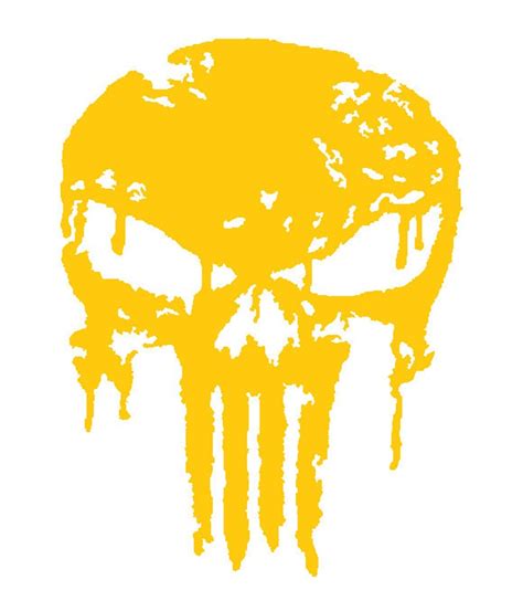 High Heat Dripping Punisher Skull Vinyl Stencil 15 X Etsy