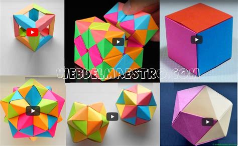 Origami Figuras Geométricas Tridimensionales Web Del Maestro
