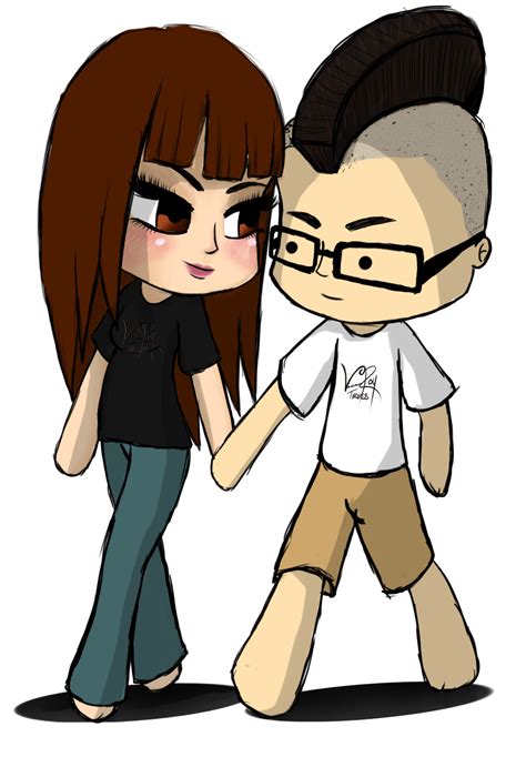 Chibi Couple Me And My Fiance By Chellizarddraws On Deviantart