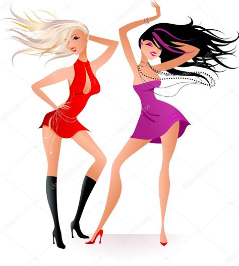 two sexy women dancing stock vector image by ©marish 1805928