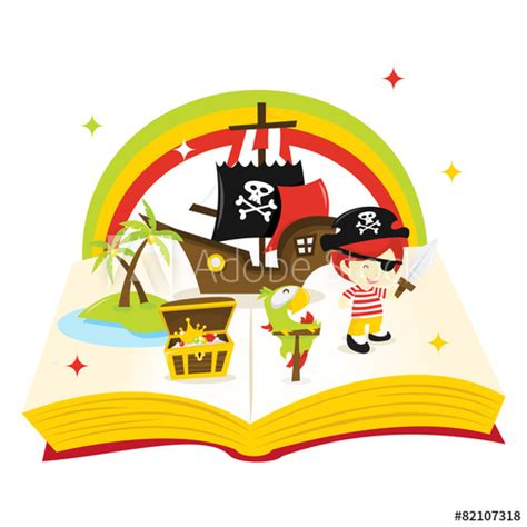Enchanted by the idea of locating treasure buried by captain flint, squire trelawney, dr. "Treasure Island Story Book"Fotolia.com の ストック画像とロイヤリティフリー ...
